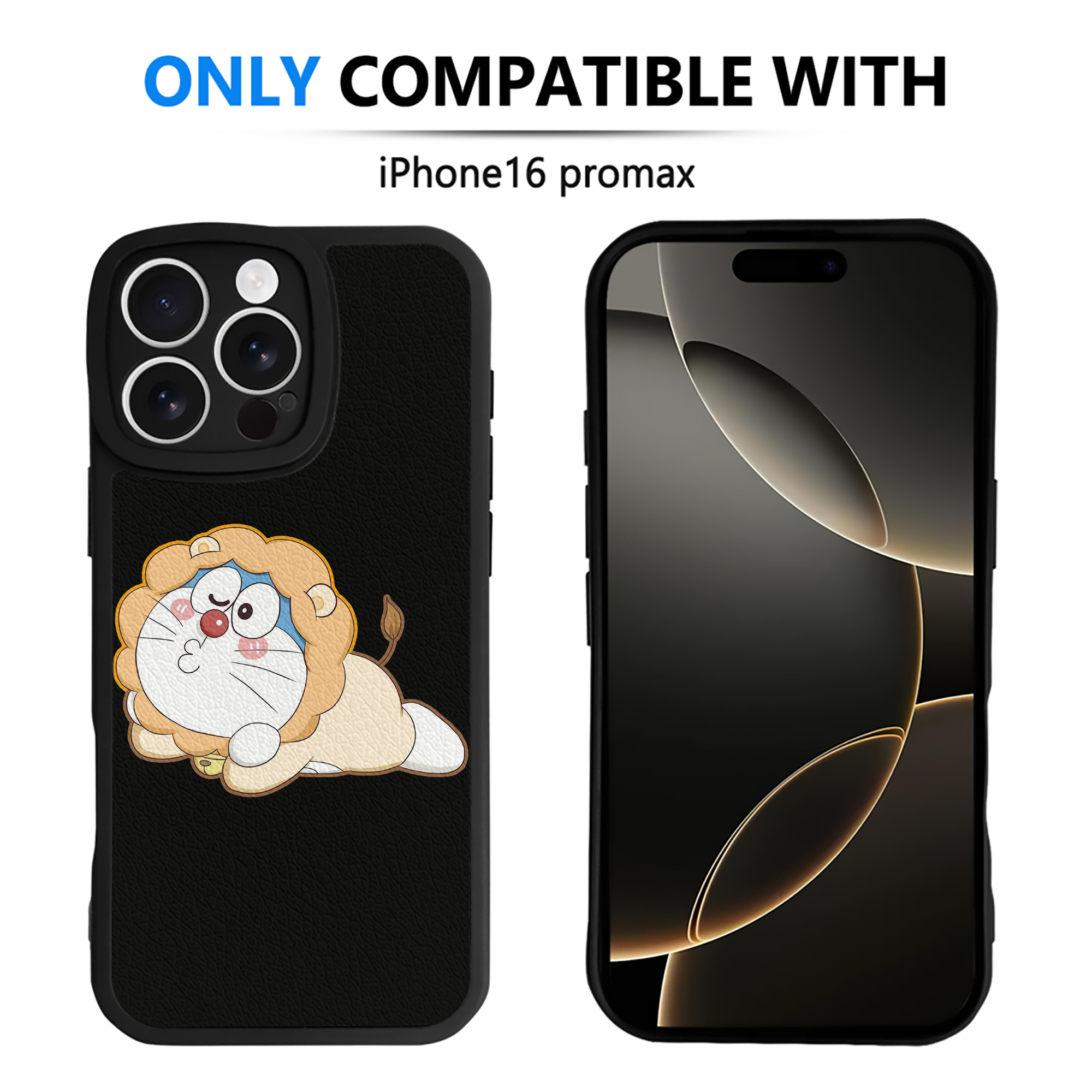 （画像用） ドラえもん Doraemon 【iPhone 16シリーズ対応】シリコンスマホケース（レザー調） 材質：シリコン